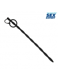 Черный стимулятор уретры Sex Expert - Sex Expert - купить с доставкой в Уссурийске