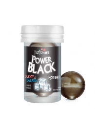 Интимный гель Power Black Hot Ball с охлаждающе-разогревающим эффектом (2 шарика по 3 гр.) - HotFlowers - купить с доставкой в Уссурийске