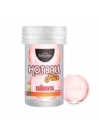 Лубрикант на масляной основе Hot Ball Plus с разогревающим эффектом (2 шарика по 3 гр.) - HotFlowers - купить с доставкой в Уссурийске