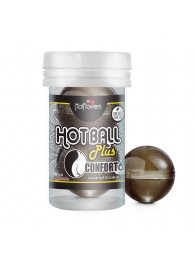 Анальный лубрикант на масляной основе Hot Ball Plus Conforto (2 шарика по 3 гр.) - HotFlowers - купить с доставкой в Уссурийске