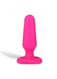 Розовый анальный плаг из силикона Seamless Silicone Butt Plug - 7,5 см. - All About Anal