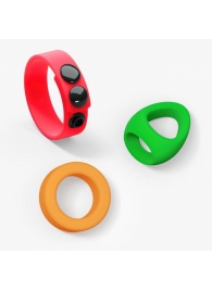 Набор из 3 разноцветных эрекционных колец Kit Neon Ring - Love to Love - в Уссурийске купить с доставкой