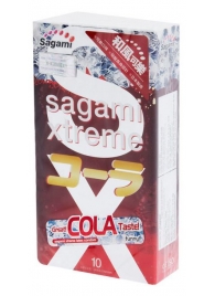 Ароматизированные презервативы Sagami Xtreme COLA - 10 шт. - Sagami - купить с доставкой в Уссурийске