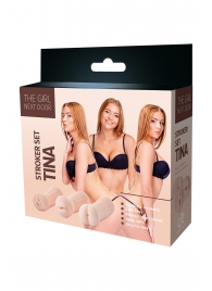 Набор из 3 мастурбаторов The Girl Next Door Tina - Dream Toys - в Уссурийске купить с доставкой