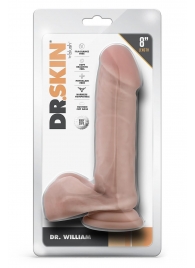 Телесный фаллоимитатор Dr. William - 20,3 см. - Blush Novelties