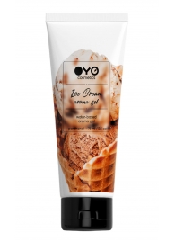 Лубрикант на водной основе OYO Aroma Gel Ice Cream с ароматом пломбира - 75 мл. - OYO - купить с доставкой в Уссурийске