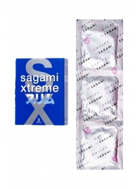 Розовые презервативы Sagami Xtreme FEEL FIT 3D - 3 шт. - Sagami - купить с доставкой в Уссурийске