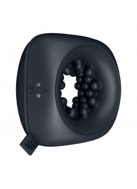 Черный мужской вибромассажер Ring Stroker - Satisfyer - в Уссурийске купить с доставкой