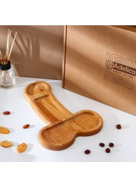 Деревянное блюдо для подачи в форме члена (32,5 х 20 х 1,7 см) - Сима-Ленд - купить с доставкой в Уссурийске