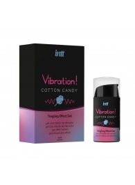 Жидкий вибратор Vibration Cotton Candy с ароматом сахарной ваты - 15 мл. - INTT - купить с доставкой в Уссурийске