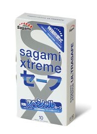 Презервативы Sagami Xtreme Ultrasafe с двойным количеством смазки - 10 шт. - Sagami - купить с доставкой в Уссурийске