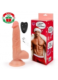 Телесный вибратор-реалистик с возвратно-поступательными движениями - Erowoman-Eroman купить в Уссурийске с доставкой в Orgasmix.ru Телесный вибратор-реалистик с возвратно-поступательными движениями - Erowoman-Eroman