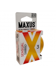 Презервативы анатомической формы Maxus Sensual - 3 шт. - Maxus - купить с доставкой в Уссурийске