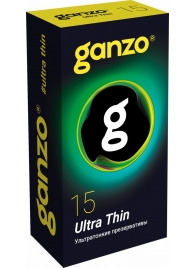 Прозрачные ультратонкие презервативы Ganzo Ultra thin - 15 шт. - Ganzo - купить с доставкой в Уссурийске