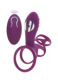 Фиолетовая эрекционная вибронасадка Halo Halo C-Ring Sleeve - Toy Joy - в Уссурийске купить с доставкой