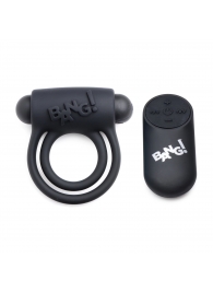 Черное эрекционное виброкольцо 28X Remote Control Vibrating Cock Ring   Bullet - XR Brands - в Уссурийске купить с доставкой