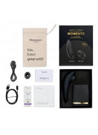 Набор для пар Golden Moments: Womanizer Premium 2 и We-Vibe Chorus - Womanizer купить в Уссурийске с доставкой в Orgasmix.ru Набор для пар Golden Moments: Womanizer Premium 2 и We-Vibe Chorus - Womanizer