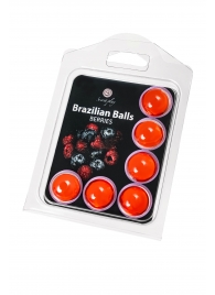 Набор из 6 шариков с массажным маслом Brazilian Balls с ароматом ягод - Secret Play - купить с доставкой в Уссурийске