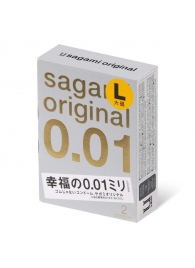 Презервативы Sagami Original 0.01 L-size увеличенного размера - 2 шт. - Sagami - купить с доставкой в Уссурийске