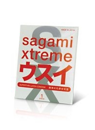 Ультратонкий презерватив Sagami Xtreme SUPERTHIN - 1 шт. - Sagami - купить с доставкой в Уссурийске