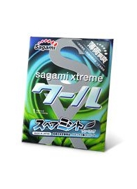 Презерватив Sagami Xtreme Mint с ароматом мяты - 1 шт. - Sagami - купить с доставкой в Уссурийске