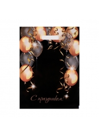 Пакет с вырубной ручкой и принтом в виде шариков (30х40 см) - Сима-Ленд - купить с доставкой в Уссурийске