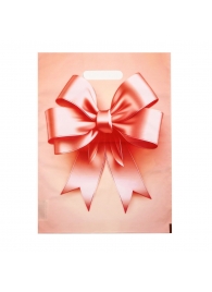 Пакет с принтом в виде банта с вырубной ручкой (30х40 см) - Сима-Ленд - купить с доставкой в Уссурийске