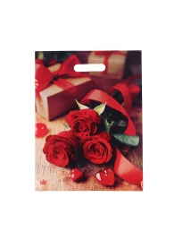 Пакет с принтом в виде роз (31х40 см) - Сима-Ленд - купить с доставкой в Уссурийске