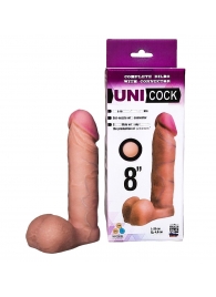 Фаллическая насадка для страпона UNICOCK 8  - 20 см. - LOVETOY (А-Полимер) - купить с доставкой в Уссурийске