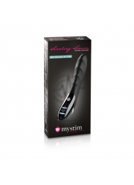 Вибратор с электростимуляцией Sizzling Simon Black Edition - 27 см. - MyStim - купить с доставкой в Уссурийске