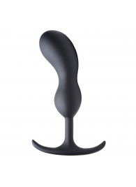 Черный массажер простаты с утяжелителями Premium Silicone Weighted Prostate Plug Large - 18,8 см. - XR Brands - в Уссурийске купить с доставкой