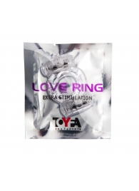 Прозрачное виброкольцо с двумя вибропульками - Toyfa Basic - в Уссурийске купить с доставкой