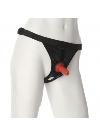 Трусики со штырьком для фиксации насадок Ultra Harness with Plug - Doc Johnson - купить с доставкой в Уссурийске