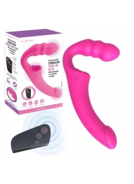 Розовый безремневой страпон Straples Strap-On Dildo - Erokay - купить с доставкой в Уссурийске