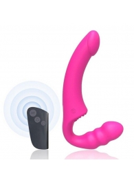 Розовый безремневой страпон Straples Strap-On Dildo - Erokay - купить с доставкой в Уссурийске