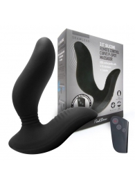 Черный вибромассажер простаты 3,5’’ Remote Control Curve P-spot Massager - 12 см. - Erokay - в Уссурийске купить с доставкой