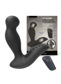 Черный вибромассажер простаты 3,5’’ Remote Control P-spot Massager - 12,5 см. - Erokay - в Уссурийске купить с доставкой