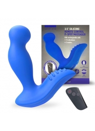 Синий вибромассажер простаты 3,5’’ Remote Control P-spot Massager - 12,5 см. - Erokay - в Уссурийске купить с доставкой