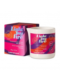 Массажная свеча Light My Fire Coconut с ароматом кокоса - 65 гр. - Love to Love - купить с доставкой в Уссурийске
