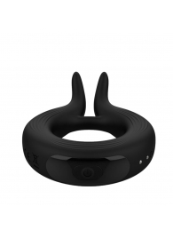 Черное эрекционное кольцо Marry Me Rechargeable Vibrating Cockring - Adrien Lastic - в Уссурийске купить с доставкой