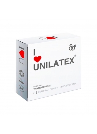 Ультратонкие презервативы Unilatex Ultra Thin - 3 шт. - Unilatex - купить с доставкой в Уссурийске