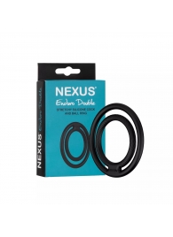Черное двойное эрекционное кольцо Nexus Enduro Double - Nexus Range - в Уссурийске купить с доставкой