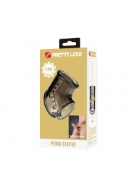 Дымчатая насадка на пенис и мошонку - Baile - в Уссурийске купить с доставкой