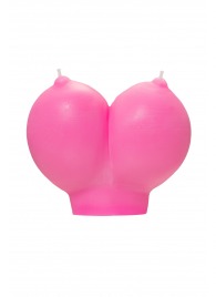 Розовая свеча «Сиськи» - 150 гр. - Pecado - купить с доставкой в Уссурийске