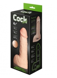 Телесный фаллоудлинитель с мошонкой Cock Next - 17 см. - LOVETOY (А-Полимер) - в Уссурийске купить с доставкой