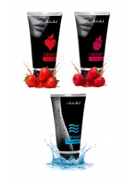 Набор из 3 лубрикантов JUJU (увлажняющий, клубника, малина) - JuJu - купить с доставкой в Уссурийске