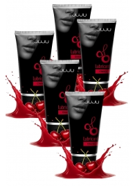 Набор из 5 съедобных лубрикантов JUJU со вкусом вишни - JuJu - купить с доставкой в Уссурийске