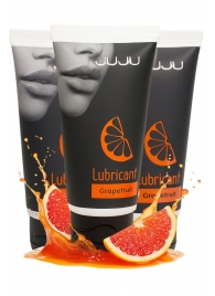 Набор из 3 съедобных лубрикантов JUJU со вкусом грейпфрута - JuJu - купить с доставкой в Уссурийске