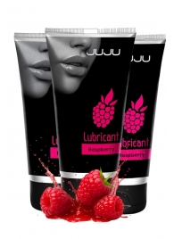 Набор из 3 съедобных лубрикантов JUJU со вкусом малины - JuJu - купить с доставкой в Уссурийске