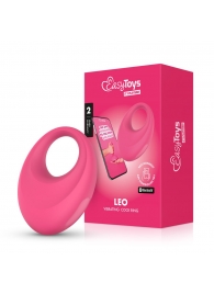 Розовое интерактивное эрекционное виброкольцо Leo - Easy toys - в Уссурийске купить с доставкой